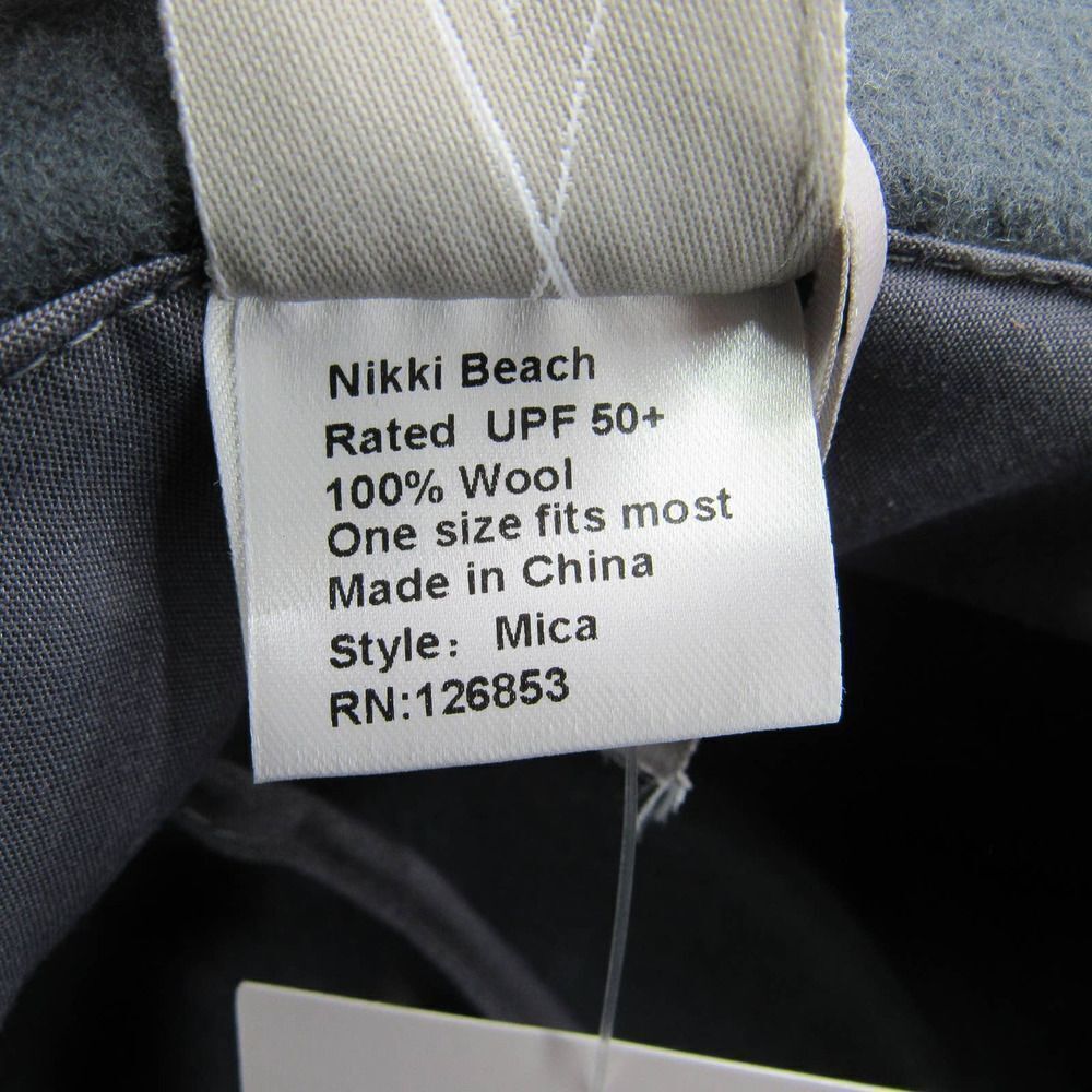 Nikki Beach Mica Wool Hat in Grey OS - Picture 6 of 6